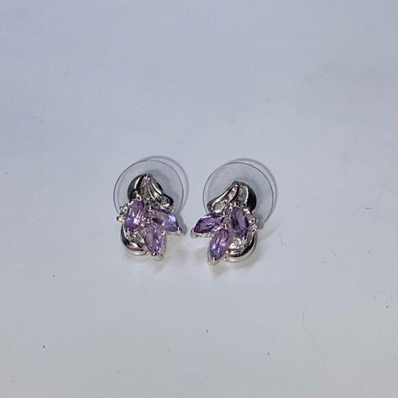 Stunning Natural Amethyst Earrings  - Picture 1 of 4